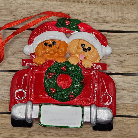 Resin Christmas Ornament Car
