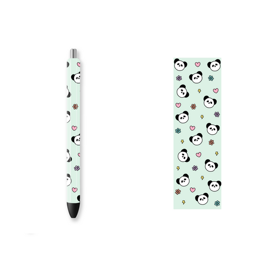 Pen Wrap Vinyl Prints - Panda - P100011 - Cutey K Blanks