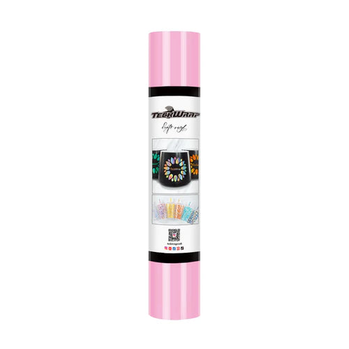 Teckwrap 001 Adhesive Craft Vinyl Gloss - Sweet Pink - Cutey K Blanks