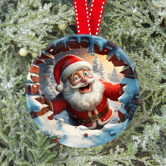 Sublimation Transfer Print - Ready to Press - Sublimation Ornaments - Santa - S100011