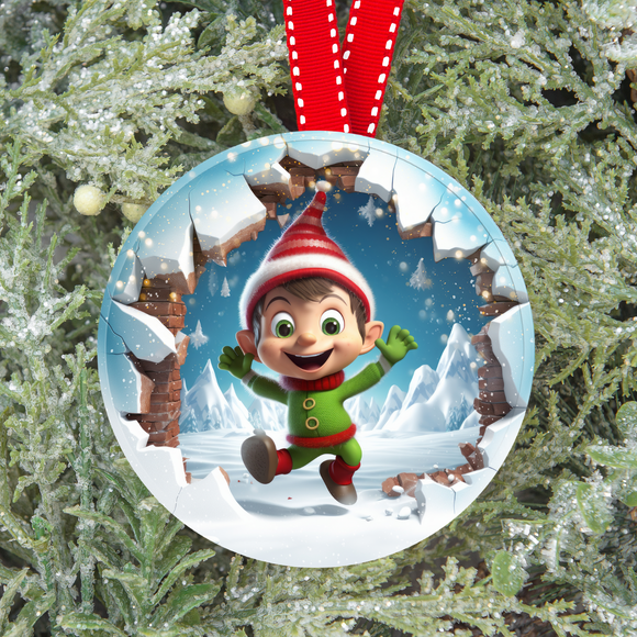 Sublimation Transfer Print - Ready to Press - Sublimation Ornaments - Elf - S100014
