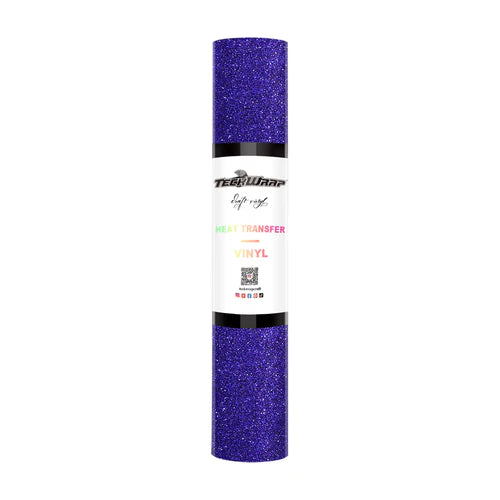 Teckwrap Glitter Heat Transfer Vinyl - Purple Blue - Cutey K Blanks