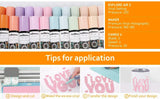 Teckwrap 001 Adhesive Craft Vinyl Gloss - Salmon Pink - Cutey K Blanks