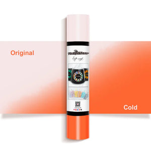 Teckwrap Cold Color Change Adhesive Vinyl - Orange - Cutey K Blanks
