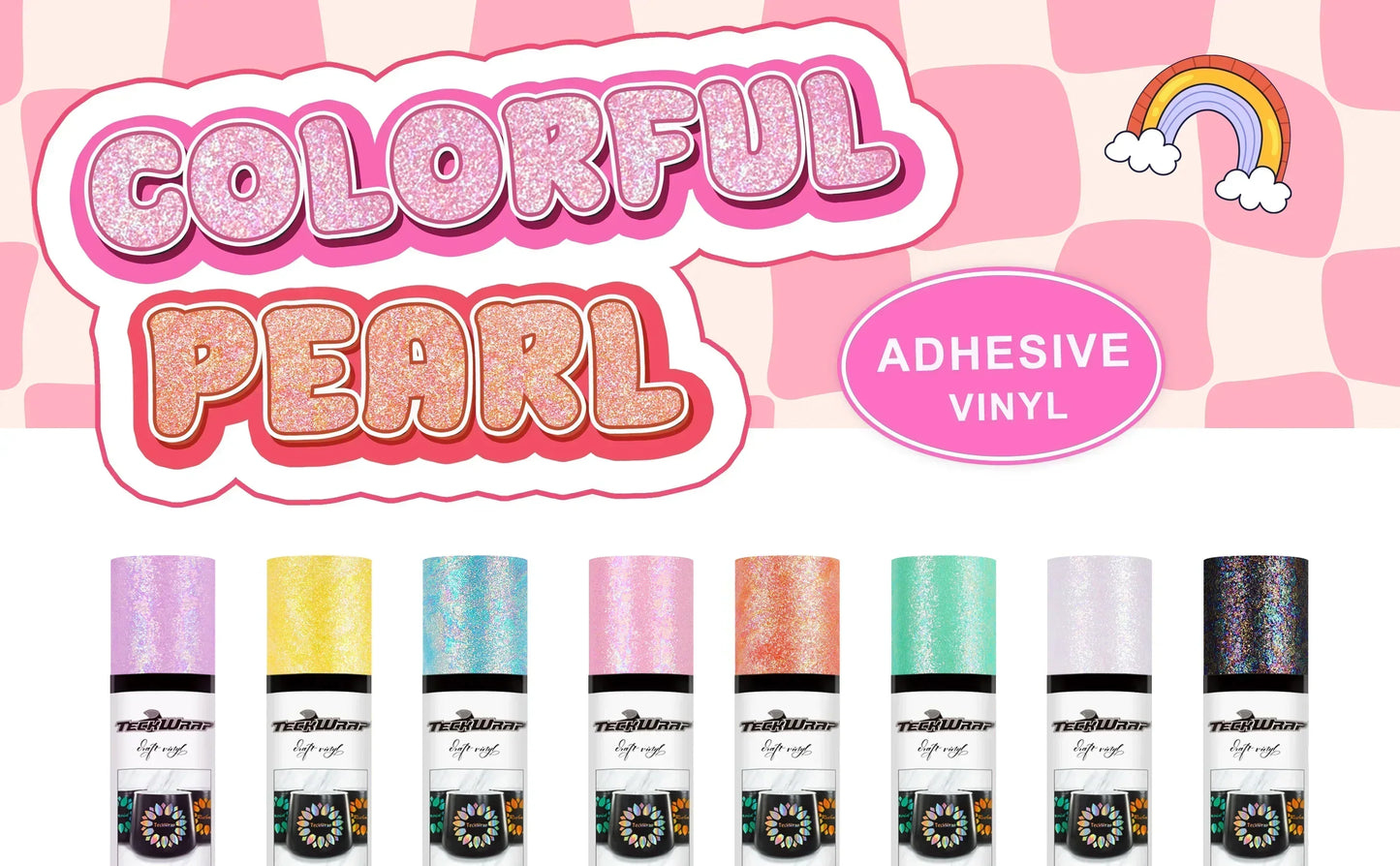 Colourful Pearl Adhesive: Blue