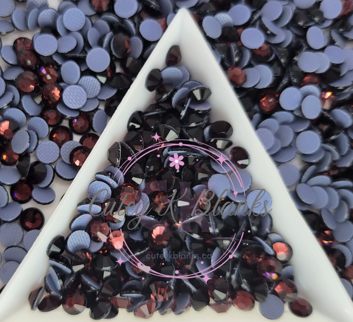 Dark Amethyst Glass Hotfix Rhinestones | Shirt rhinestones | Bling 3MM-SS12 | 4MM-SS16 |5MM-SS20 | Apparel Stones