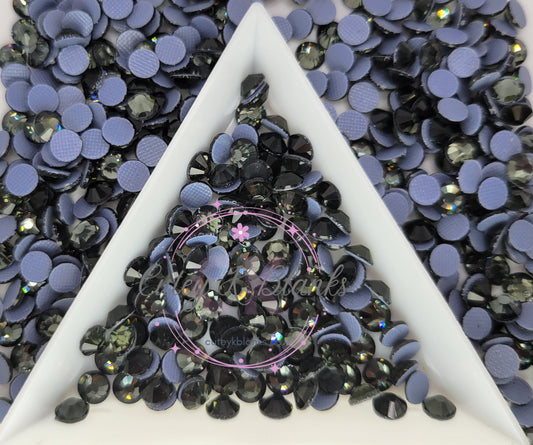 Hotfix Rhinestones for Apparel: Black Diamond