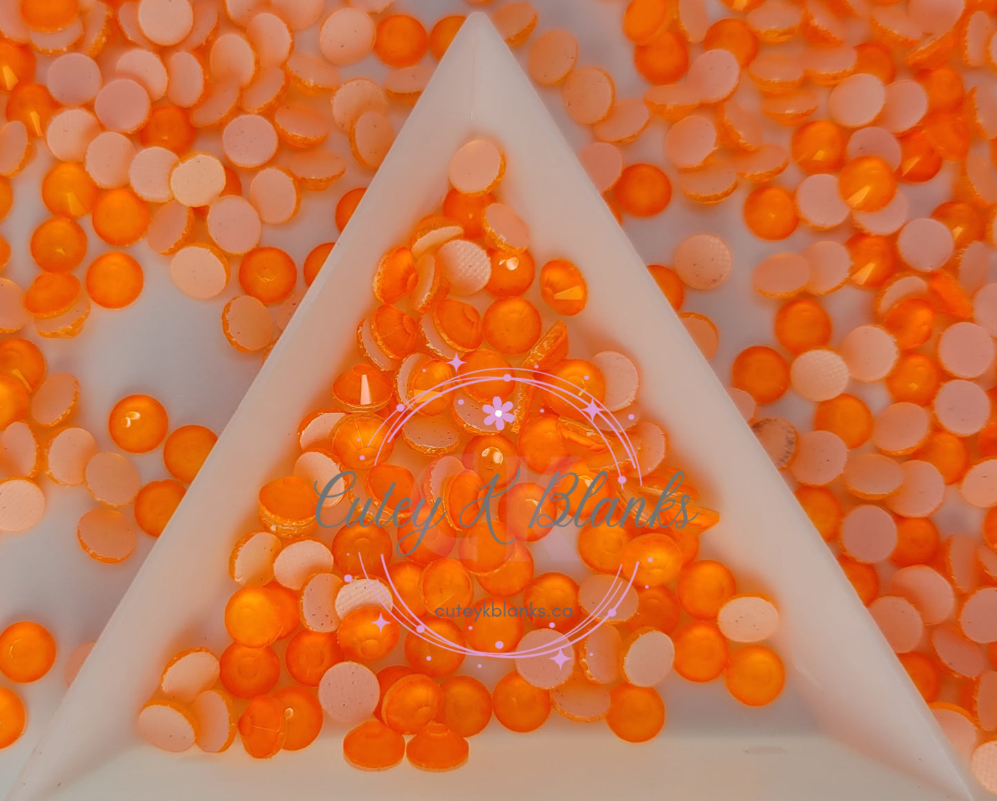 Hotfix Rhinestones for Apparel: Orange Neon