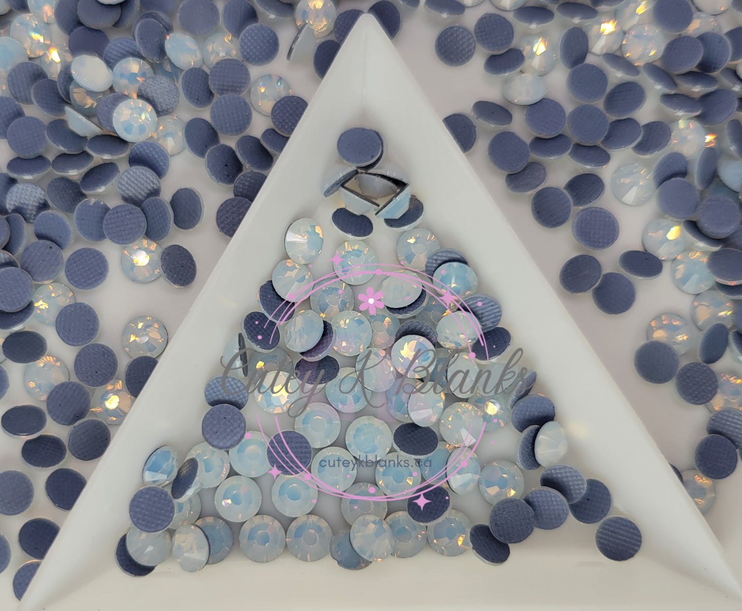 Hotfix Rhinestones for Apparel: White Opal