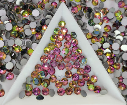 Rainbow Glass Flatback Rhinestones | Craft rhinestones | Bling 3MM-SS12 | 4MM-SS16 |5MM-SS20 | DIY, Nail Art, Tumbler | 1440 per bag