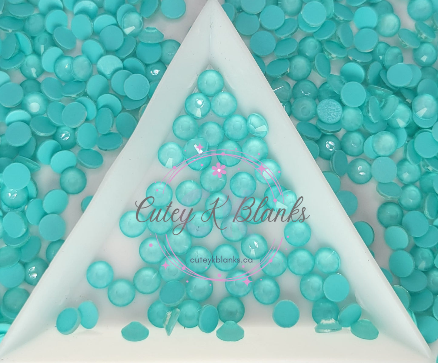 Tiffany Blue Mocha Glass Flatback Rhinestones | Craft rhinestones | Bling 3MM-SS12 | 4MM-SS16 |5MM-SS20 | DIY, Nail Art, Tumbler | 1440 per bag