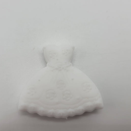 Silicone Focal Beads: Wedding dress | Cartoon Beads | DIY Craft Beads | Beads for wristlets, pens, keychains