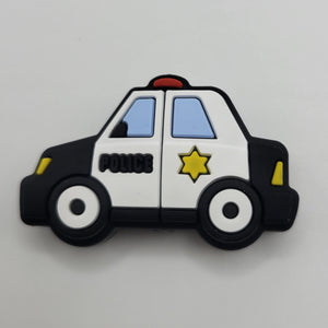 Silicone Focal Beads: Police Car