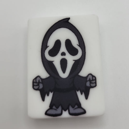 Silicone Focal Beads: Scary Face