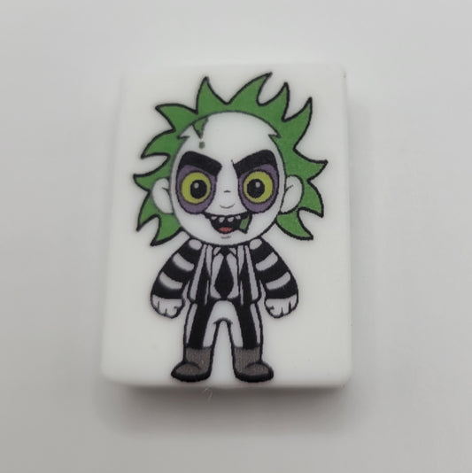 Silicone Focal Beads: Beetlejuice