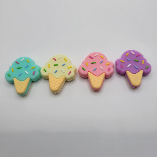 Silicone Focal Beads: Ice Cream