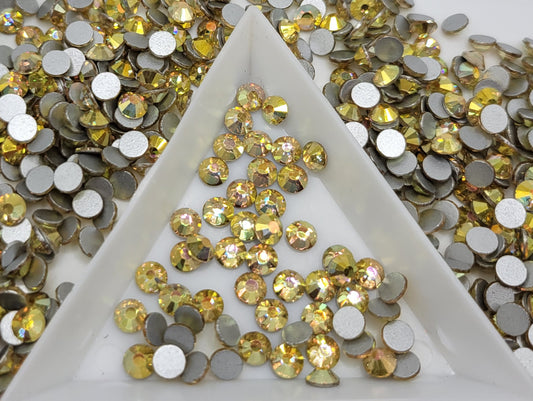 Glass Flatback Rhinestones: Sunshine