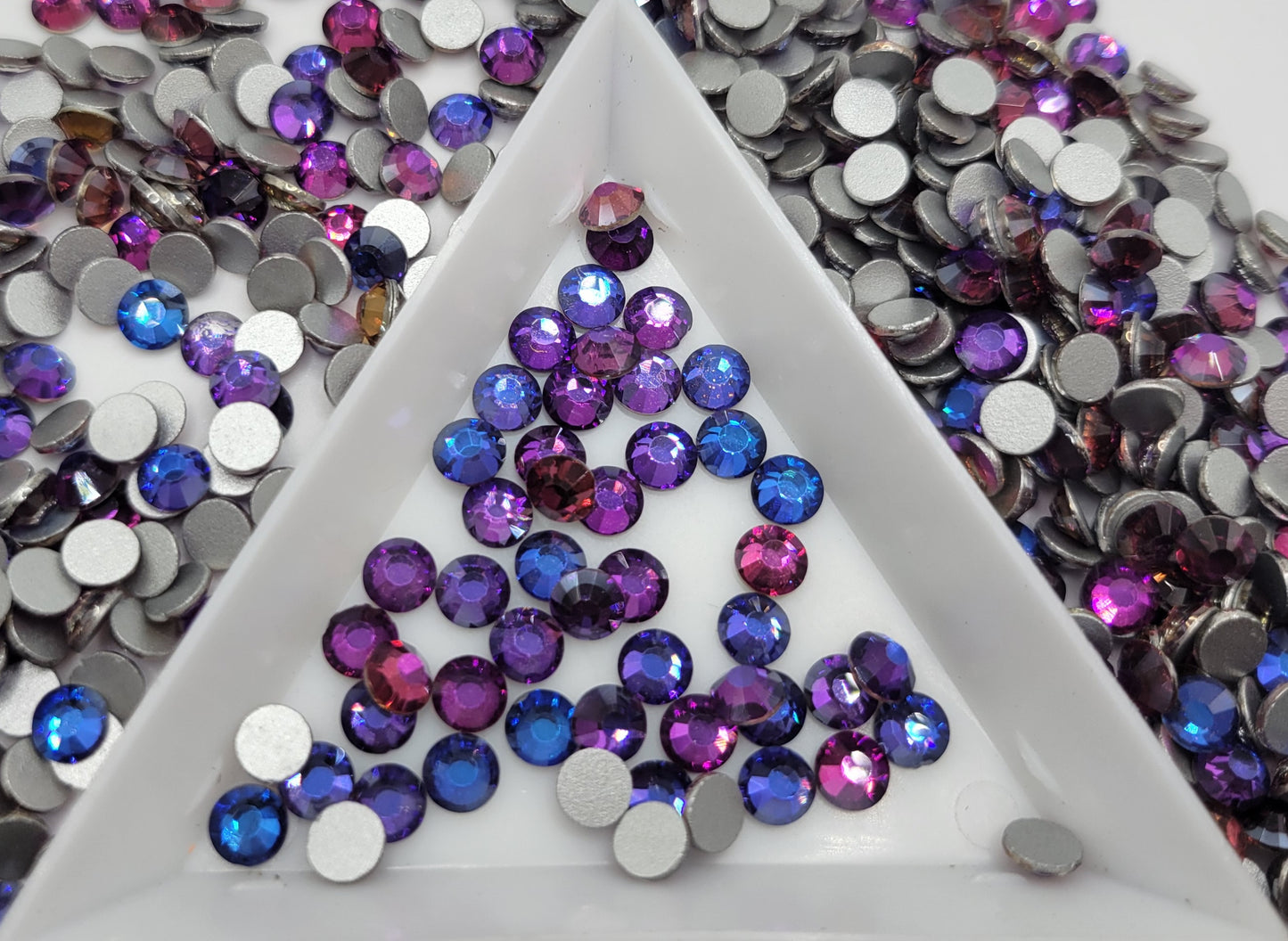 Purple Velvet Glass Flatback Rhinestones | Craft rhinestones | Bling 3MM-SS12 | 4MM-SS16 |5MM-SS20 | DIY, Nail Art, Tumbler | 1440 per bag