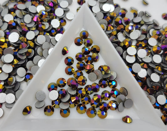 Glass Flatback Rhinestones: Air Amethyst