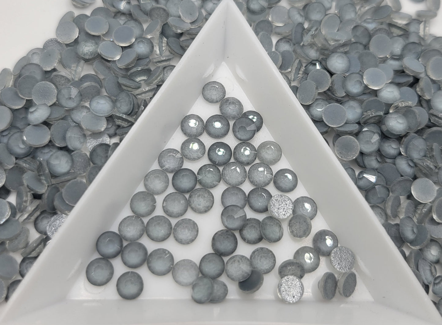 New Light Grey Mocha Glass Flatback Rhinestones | Craft rhinestones | Bling 3MM-SS12 | 4MM-SS16 |5MM-SS20 | DIY, Nail Art, Tumbler | 1440 per bag