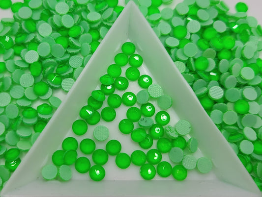 Emerald Neon Glass Hotfix Rhinestones | Shirt rhinestones | Bling 3MM-SS12 | 4MM-SS16 |5MM-SS20 | Apparel Stones