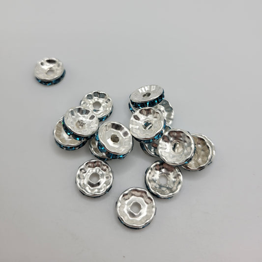 Gemstone Spacers for Beading, 10mm