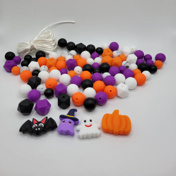 Silicone Focal Beads: Halloween Set