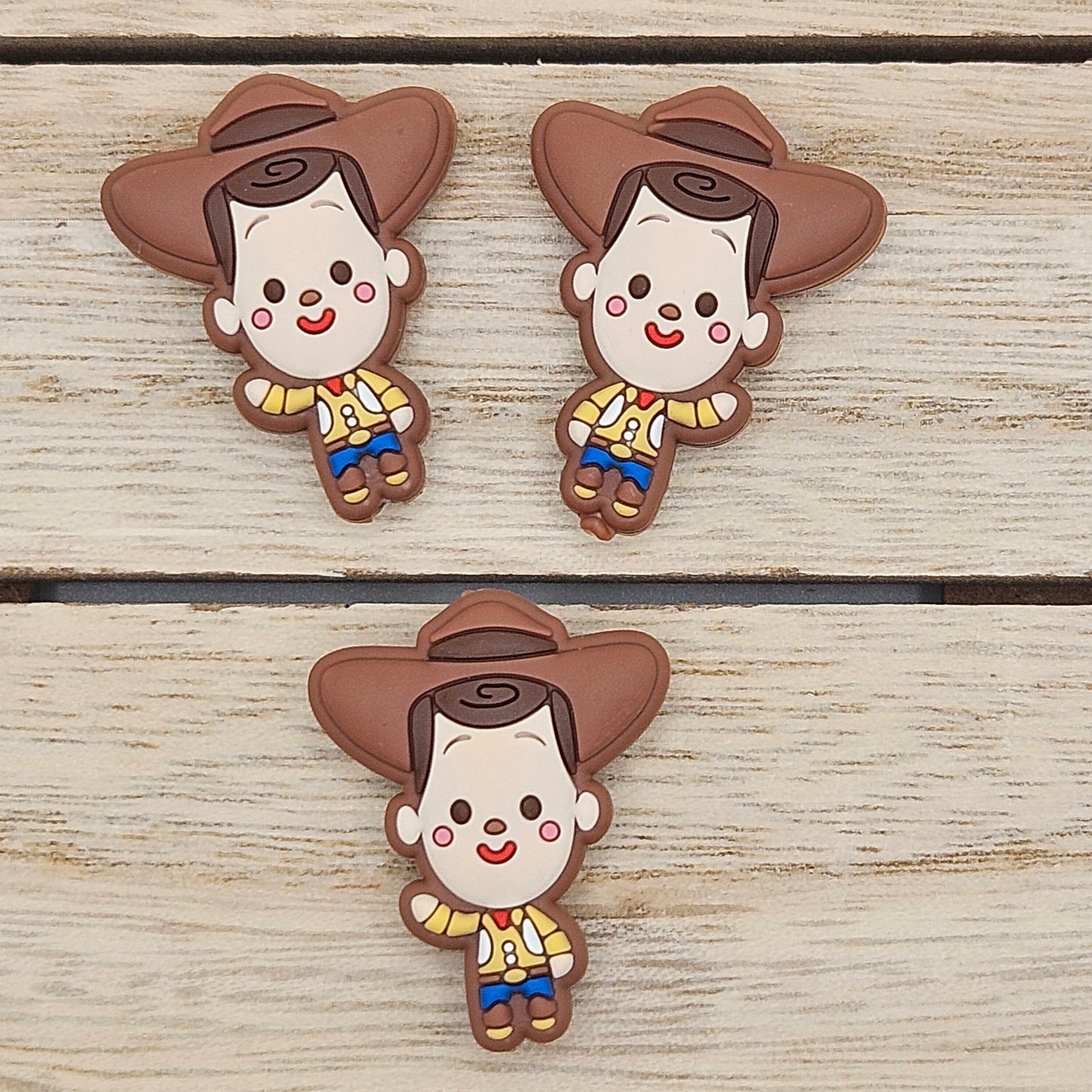 Silicone Focal Beads: Cowboy | Cartoon Beads | DIY Craft Beads | Beads for wristlets, pens, keychains