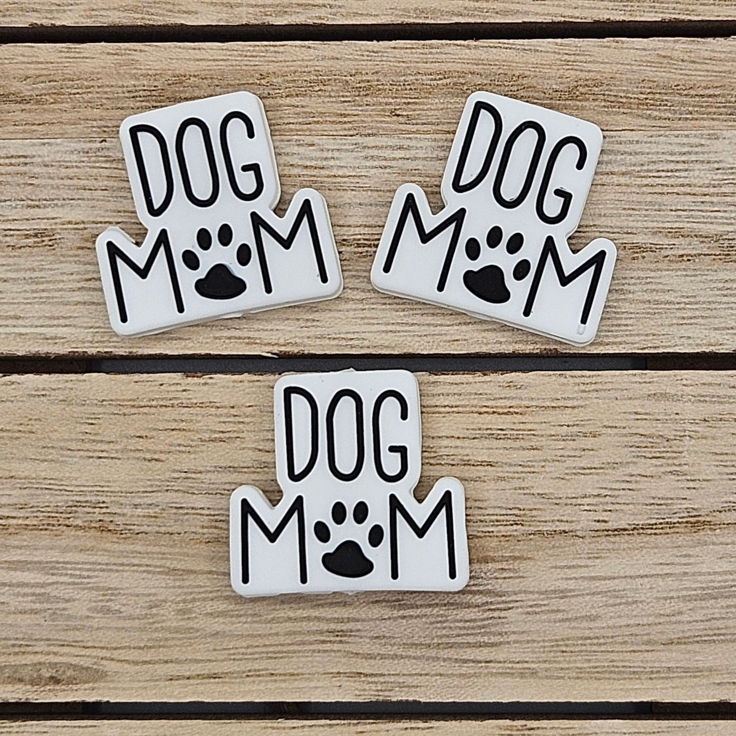 Silicone Focal Beads: Dog Mom