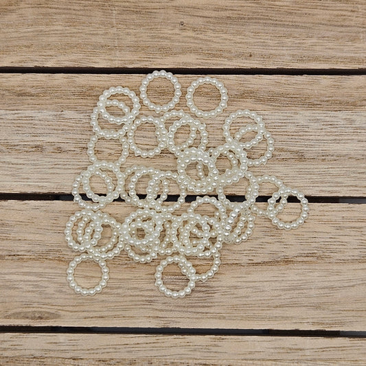12mm Pearl Spacer Beads - Cream
