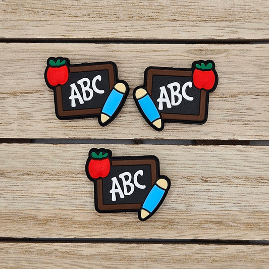 Silicone Focal Beads: abc bead | Cartoon Beads | DIY Craft Beads | Beads for wristlets, pens, keychains