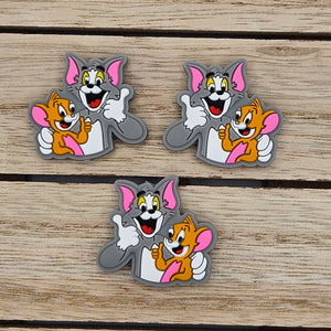 Silicone Focal Beads: Tom and Jerry