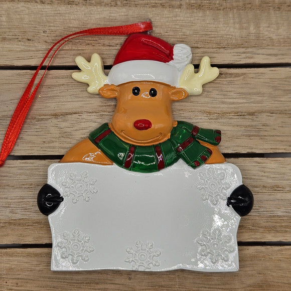 Resin Christmas Ornament Reindeer