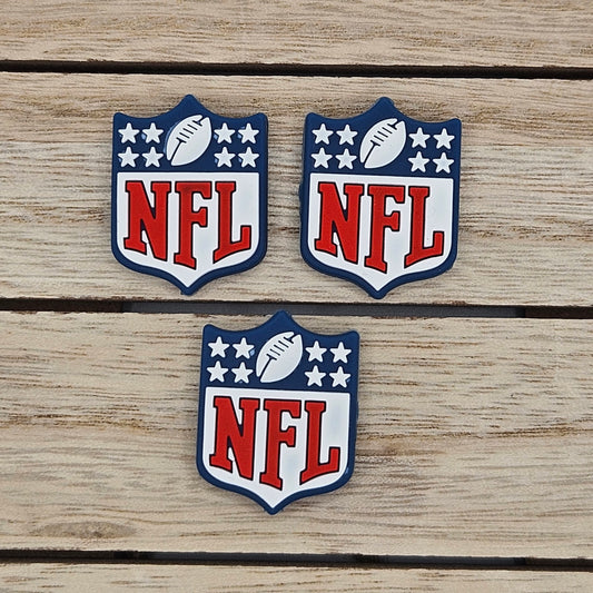 Silicone Focal Beads: NFL | Cartoon Beads | DIY Craft Beads | Beads for wristlets, pens, keychains