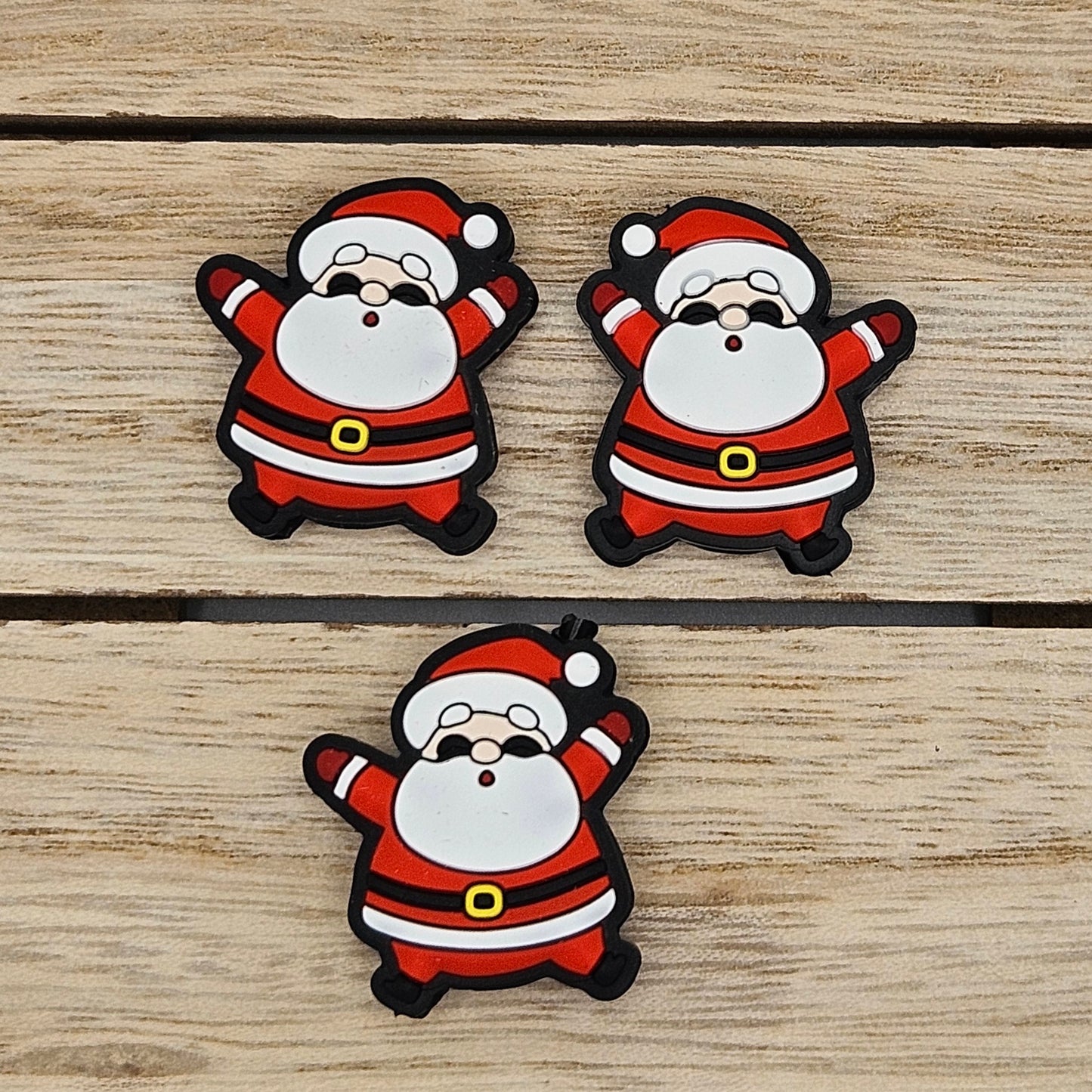 Silicone Focal Beads: Santa | Cartoon Beads | DIY Craft Beads | Beads for wristlets, pens, keychains