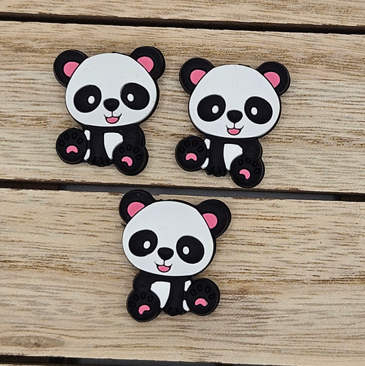 Focal Beads: Pink Panda