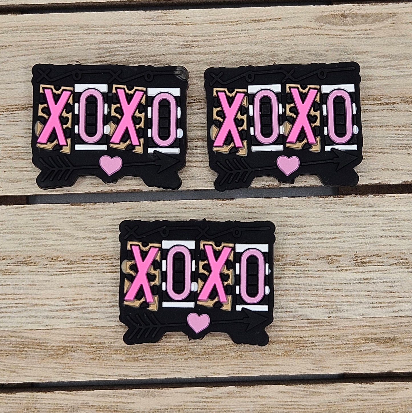 Silicone Focal Beads: XOXO | Cartoon Beads | DIY Craft Beads | Beads for wristlets, pens, keychains