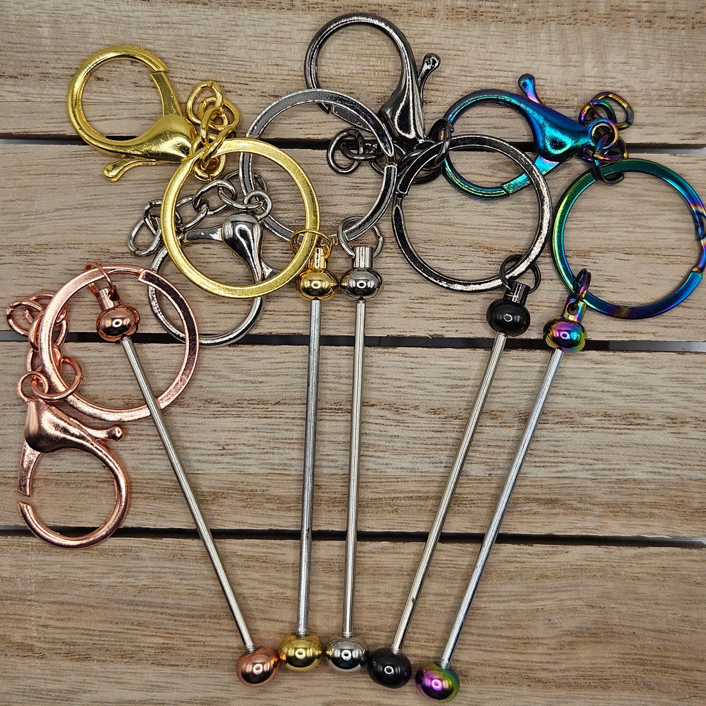 Metal Keychain Bar For Silicone Beads