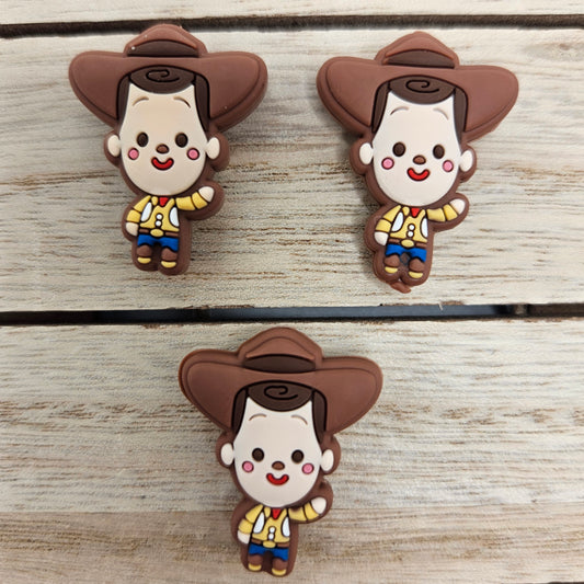 Silicone Focal Beads: TS Cowboy | Cartoon Beads | DIY Craft Beads | Beads for wristlets, pens, keychains