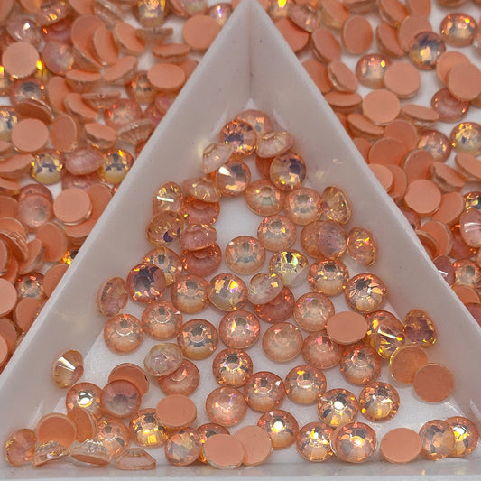 Champagne Mocha Opal Glass Flatback Rhinestones | Craft rhinestones | Bling 3MM-SS12 | 4MM-SS16 |5MM-SS20 | DIY, Nail Art, Tumbler