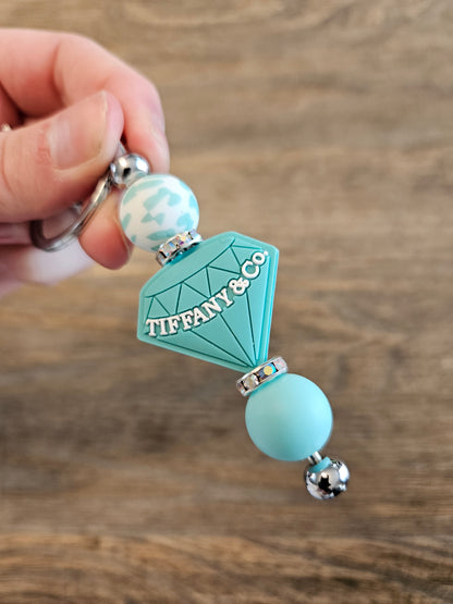 Completed Tiffany Beaded Keychain