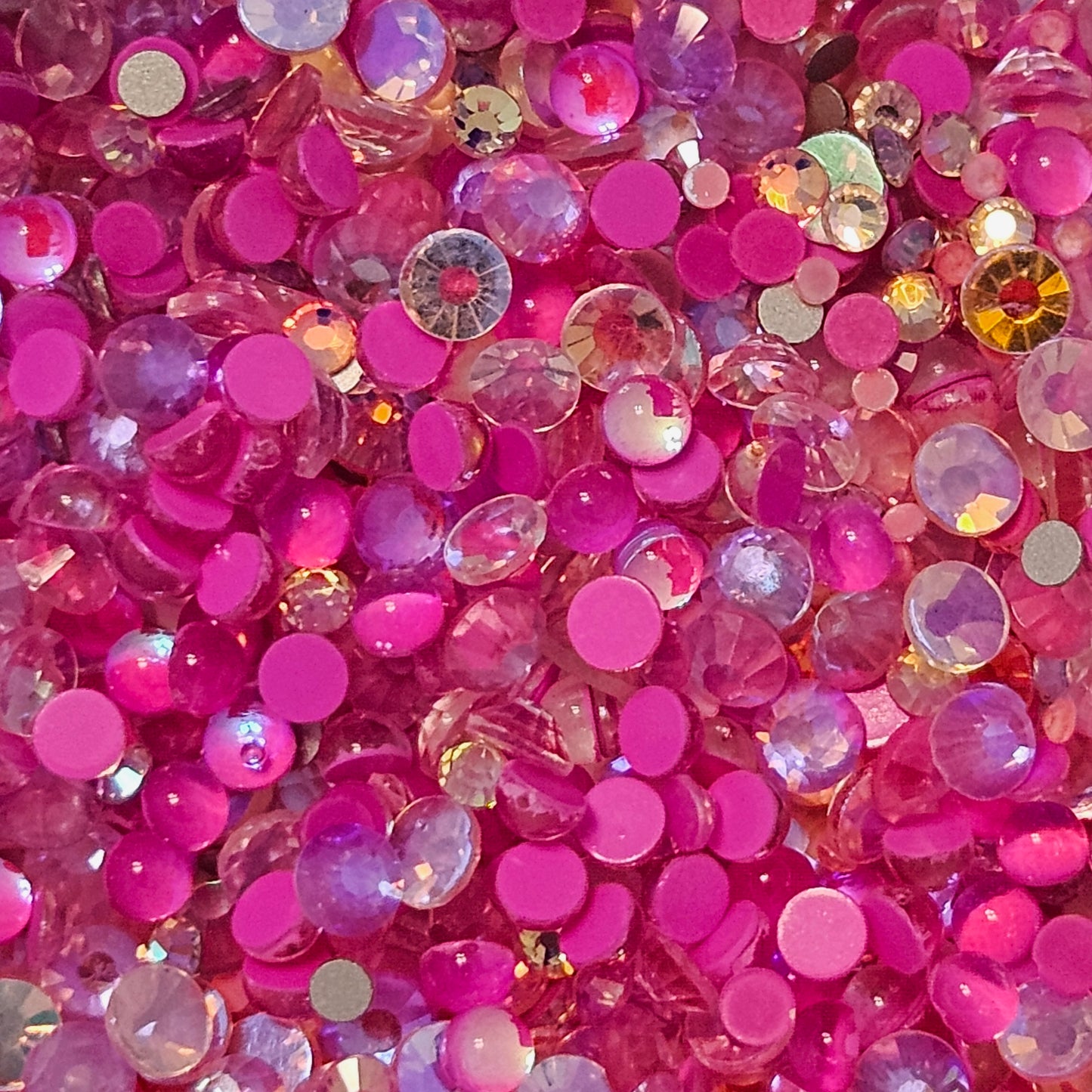 Glass Flatback Rhinestones:  Barbie's Dream House Mix