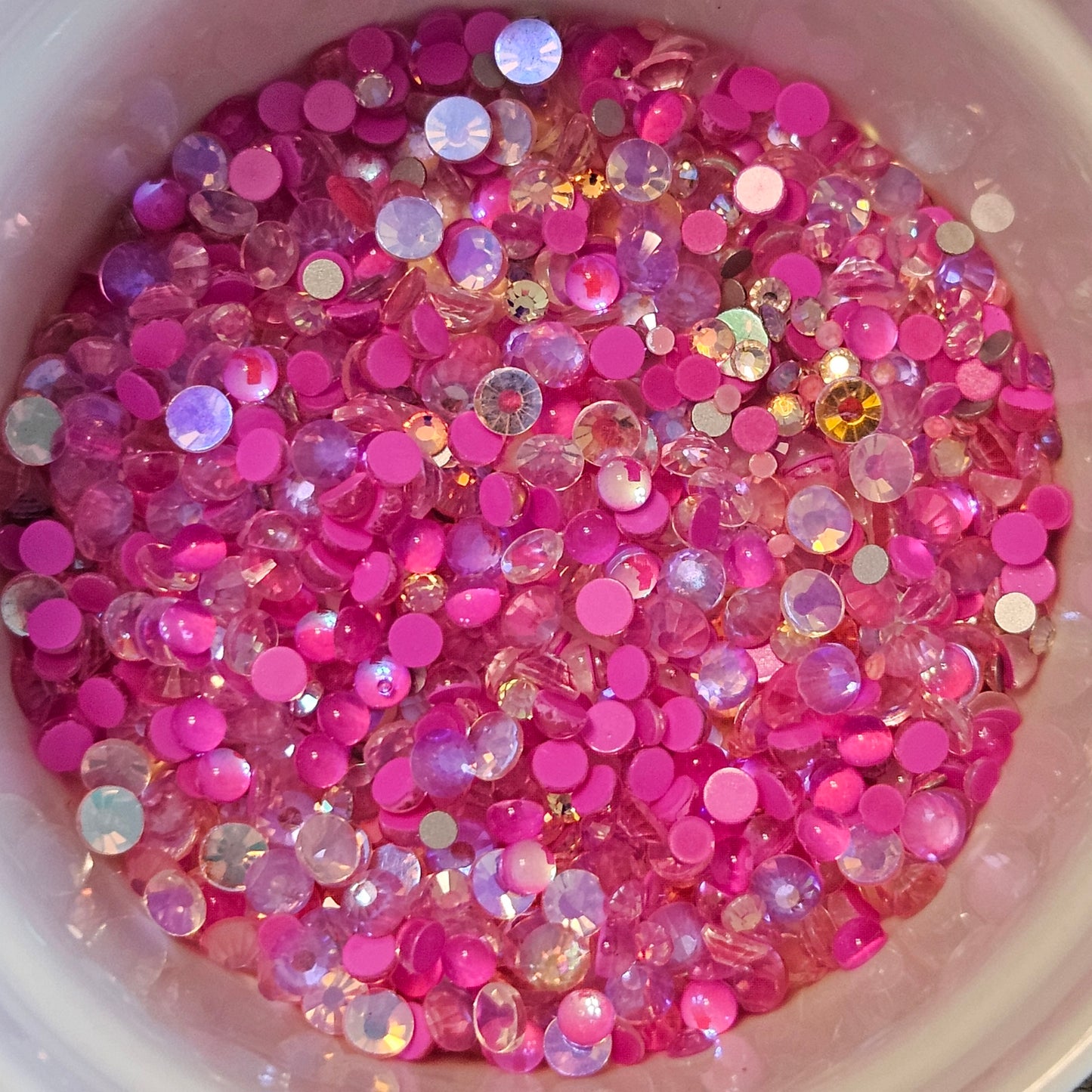 Glass Flatback Rhinestones:  Barbie's Dream House Mix