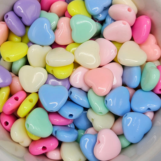 Heart Acrylic Beads
