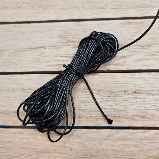 Black Elastic Cord Length - 25m. Diameter - 0.8mm or 1.5mm
