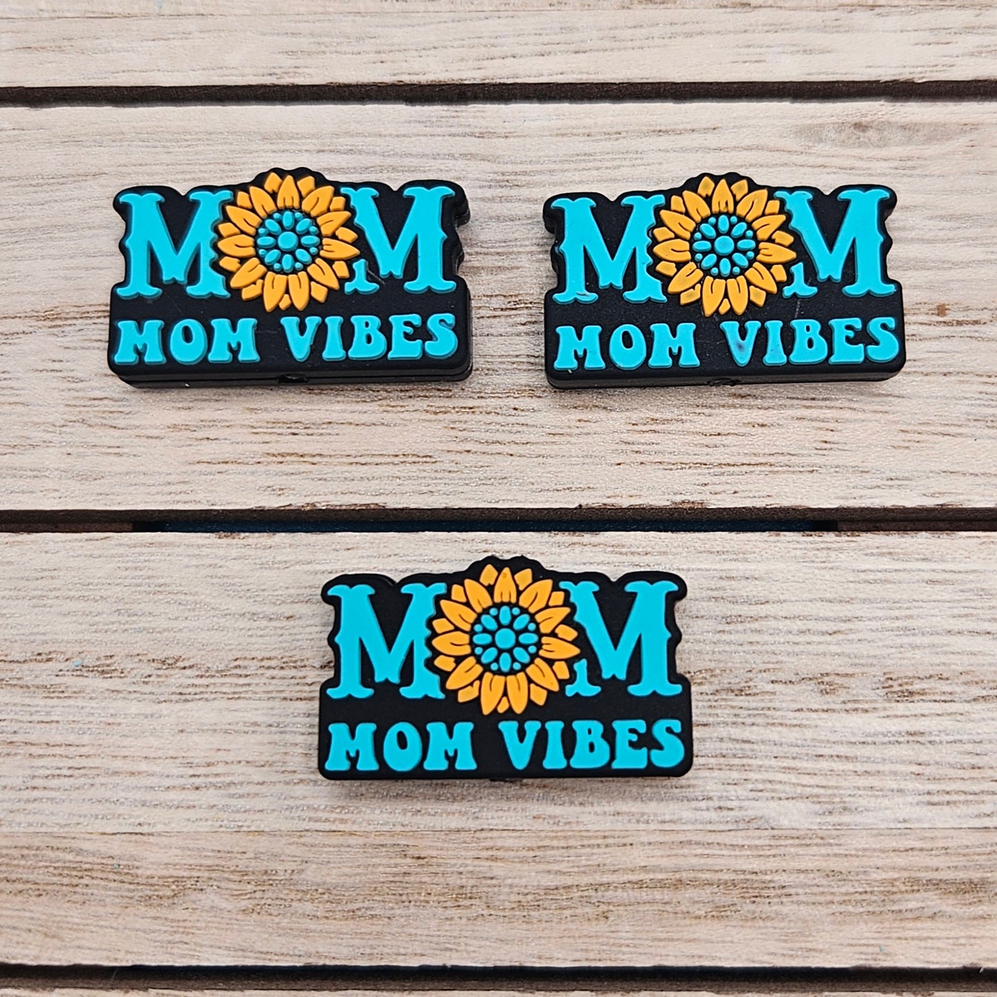 Silicone Focal Beads: Mom Vibes | Cartoon Beads | DIY Craft Beads | Beads for wristlets, pens, keychains