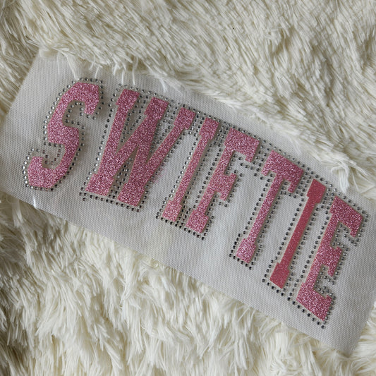 Glitter and Rhinestone Apparel Transfer: Swiftie