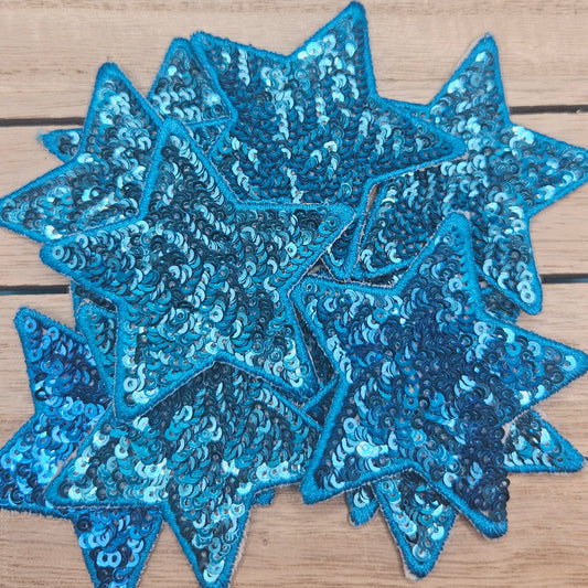 Iron On Hat Patches: Blue Star