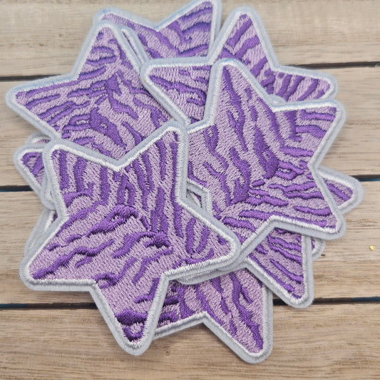 Iron On Hat Patches: Purple Star