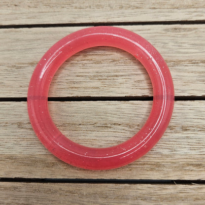 Glitter 65mm Silicone Ring | Teething Rings | Ring for Air freshener Beading | Silicone Accessories